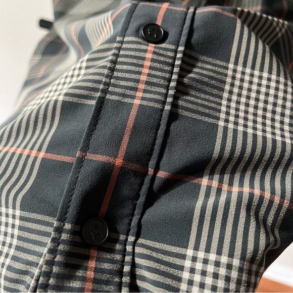 Backcountry Button-Up MTB Jersey - Men's L Gray Stripes - Picture 7 of 14